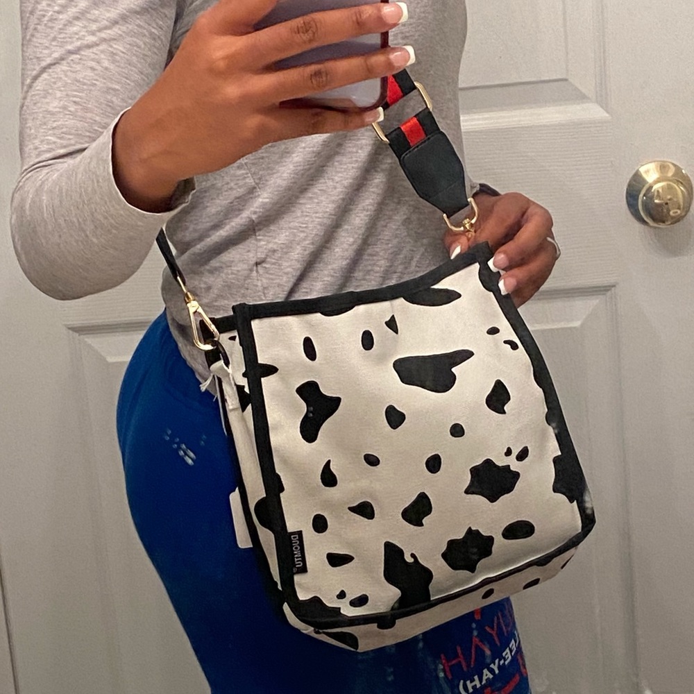 Cow Print Shoulder Bag